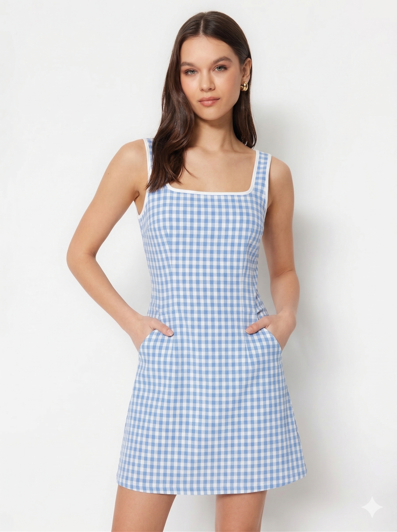 Bluebell Check Dress