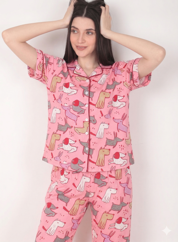 Dreamy Paws Night Suit Set