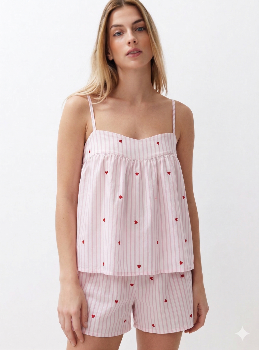 Sweetheart Stripe Coord -  Set