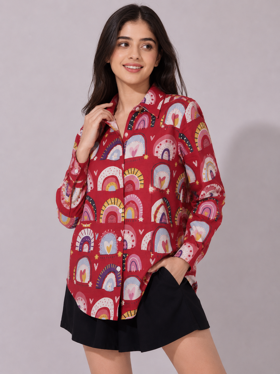The Radiant Rainbow Button-Down Shirt