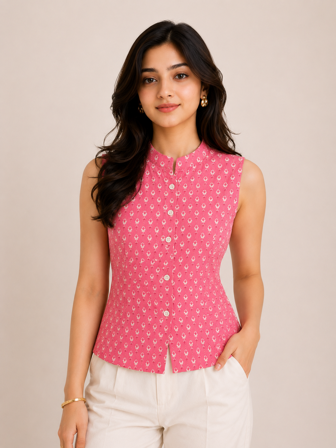 Blush Blossom Vest