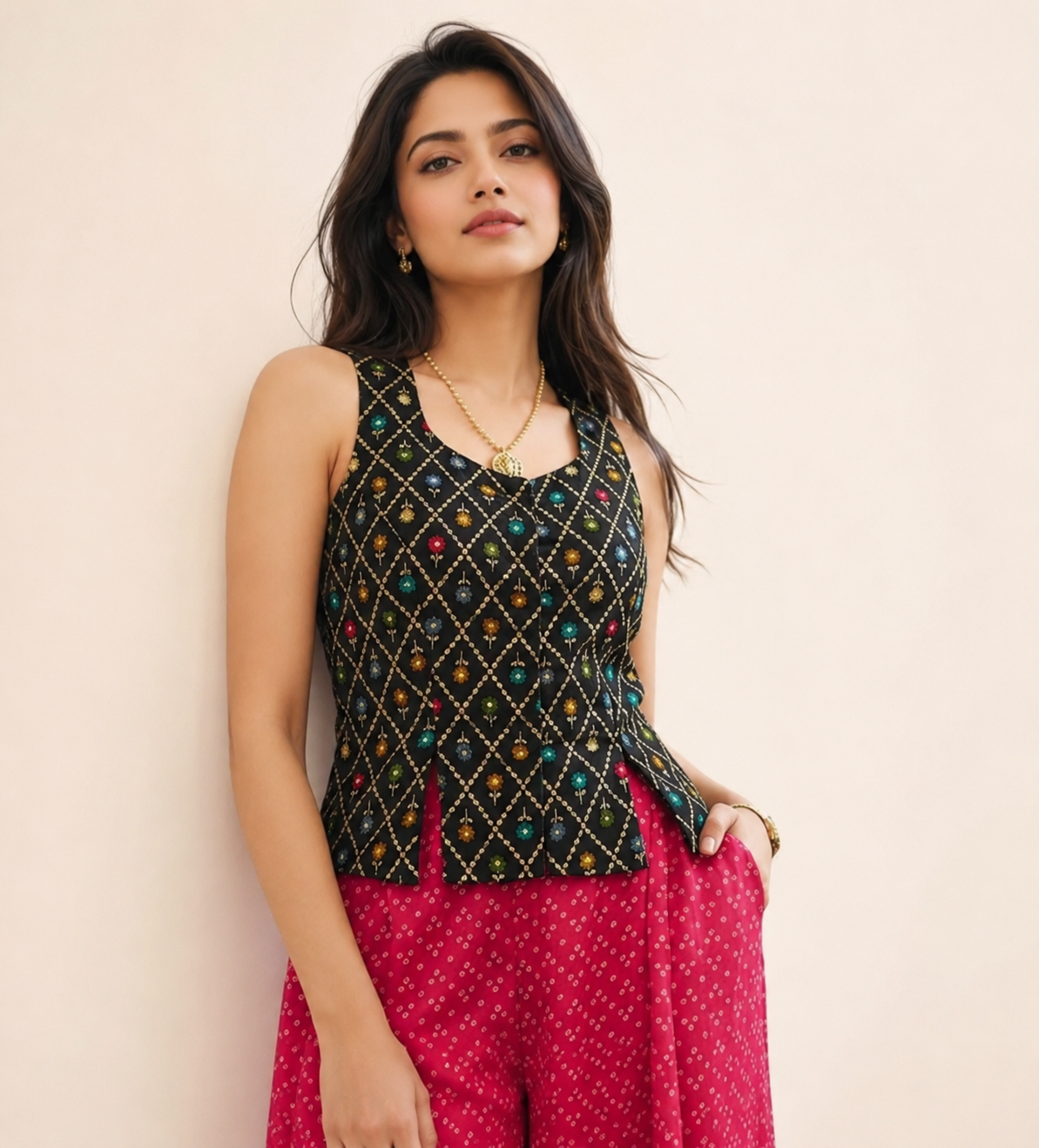 Crimson Festive Vest